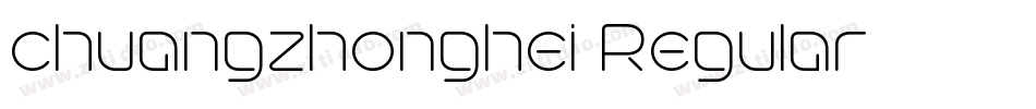 chuangzhonghei Regular字体转换